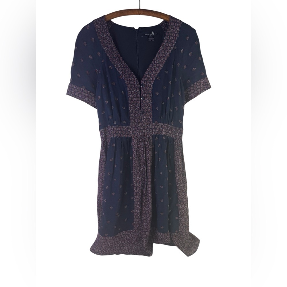 French Connection Print Georgette Fit&Flare Dress size 6 - Picture 3 of 6